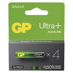 GP Alkalická batéria ULTRA PLUS AAA (LR03) - 4ks