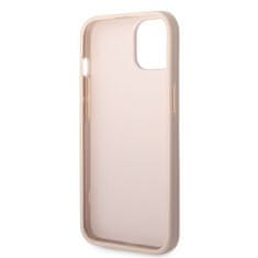 Guess Kryt na mobil 4G Metal Logo na Apple iPhone 14 - růžový