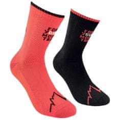 La Sportiva Ponožky La Sportiva For Your Mountain Socks Black/Sangria 