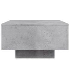 Petromila vidaXL Konferenčný stolík betónovo sivý 55x55x31 cm kompozitné drevo
