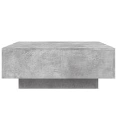 Petromila vidaXL Konferenčný stolík betónový sivý 80x80x31cm drevotrieska