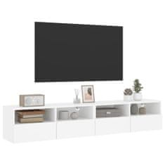 Vidaxl TV nástenné skrinky 2 ks biele 80x30x30cm kompozitné drevo