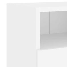 Vidaxl TV nástenné skrinky 2 ks biele 60x30x30 cm kompozitné drevo