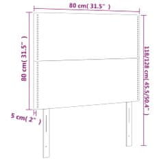 Vidaxl Čelá postele 2 ks čierne 80x5x78/88 cm zamat