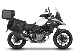 SHAD Kompletná sada sedlových brašní TERRA TR40 adventure a hliníkového kufra SHAD TERRA BLACK 37L vrátane montážnej sady SHAD SUZUKI DL 650 V-Strom