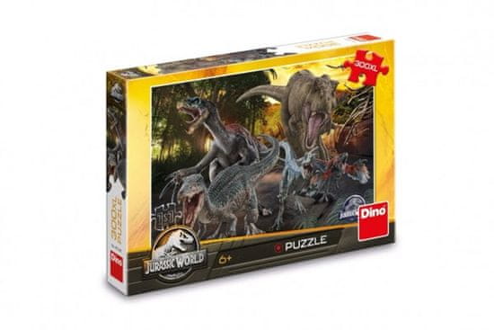 DINO Puzzle Jurský svět 300XL dílků 47x33cm v krabici 27x19x4cm