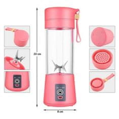 Popron.cz Přenosný USB smoothie maker - růžová