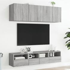 Vidaxl TV nástenné skrinky 2ks sivé sonoma 40x30x30cm kompozitné drevo