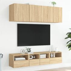 Vidaxl TV nástenné skrinky 2 ks dub sonoma 40x30x30cm kompozitné drevo