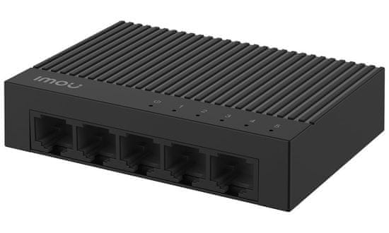 Imou by Dahua switch SF105C/ 5x port/ 10/100 Mbps RJ45 ports/ 1 Gbps/ napájanie DC5V1A/ čierny