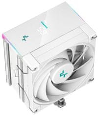 DEEPCOOL chladič AK500S Digital / užší / 120mm fan / 5x heatpipes / PWM / pre Intel aj AMD / biely