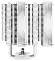 DEEPCOOL chladič AG620 WH ARGB / 2x 120mm fan / 6x heatpipes / PWM / pre Intel aj AMD / biely