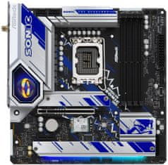 ASRock B760 PG SONIC WIFI / Intel B760 / LGA1700 / 4x DDR5 / 3x M.2 / HDMI / DP / USB-C / WiFi / mATX