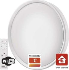 EMOS Chytré LED svítidlo GoSmart, přisazené, kruhové, 45W, CCT, stmívatelné, Wi-Fi