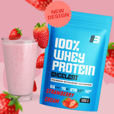 BODY NUTRITION Excelent 100% Whey Proteín 1000g-jahodový krém od BODY NUTRITION