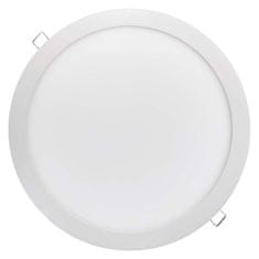 EMOS LED panel 297mm, kruhový vstavaný biely, 24W teplá biela