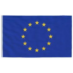 Vidaxl Vlajka EÚ a tyč 6,23 m hliník
