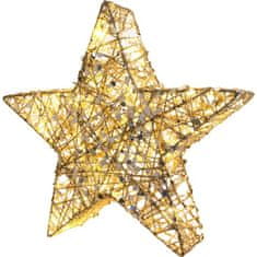 HADEX Hviezda z bavlnenej priadze RXL 326 20 LED 30cm RETLUX