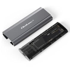Qoltec Skriňa NV2271 pre M.2 SSD | SATA | NVMe | USB-C | 2TB