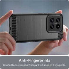 Techsuit Carbon Shield TPU puzdro pre Xiaomi 14 - Čierna KP30021