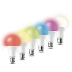 Solight LED SMART WIFI žiarovka A65 15W/230W/E27/RGB+CCT/ 1350Lm/270°/Dim/A+