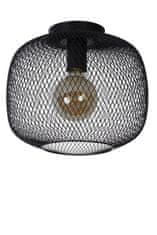 LUCIDE Stropné svietidlo MESH Black, priemer 30cm