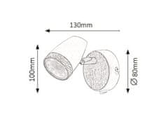 Rabalux KAREN LED nástenné bodové svietidlo 1x4W | 280lm | 3000K | IP20 - biela