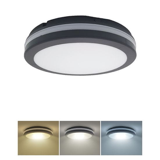 Solight Solight LED osvetlenie s nastaviteľným výkonom a teplotou svetla, 18/22/26W, max. 2210lm, 3CCT, IP65, 30cm WO820