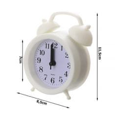 Solex Budík analógový stolový červený QUARTZ ALARM CLOCK 8811-RED