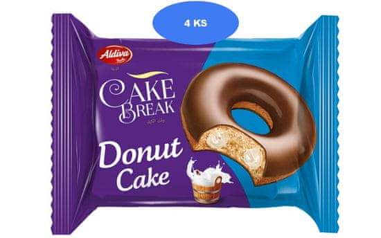 Aldiva Cake break donut mliečna čokoláda 40g (4 ks)