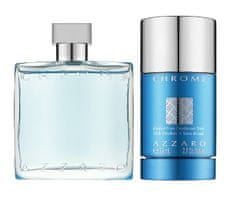 Azzaro Chrome - Toaletná voda s rozprašovačom 100 ml + tuhý deodorant 75 ml