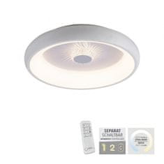 PAUL NEUHAUS LEUCHTEN DIREKT aj s JUST LIGHT LED stropné svietidlo biele šedá 50x50 kruhové krištáľový efekt stmievateľné CCT 2700-5000K LD 14384-16