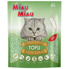 My Love MIAU Tofu Cat Litter Aloe Vera 6L + darček masova týčinka pre mačky