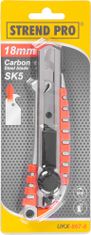 Strend Pro Nôž Strend Pro UKX-867-8, 18 mm, odlamovací, s kolieskom, čepeľ háčik, Alu/plast