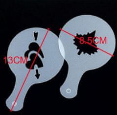 CoZy Šablóny na kávu, zákusky a torty - 16 kusov