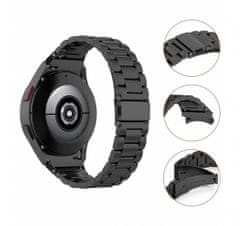 Techsuit Univerzálny oceľový remienok Watchband W010 20 mm čierny 76451