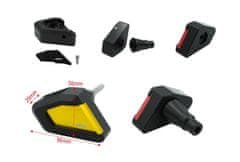 SEFIS TECH padacie protektory Honda CBR600RR 2009-2012 - Farba : Zelená