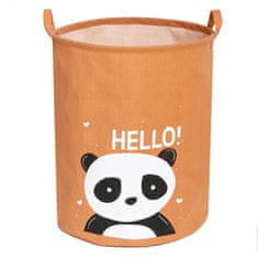 Tulimi Kôš na hračky, bavlna, Hello Panda, hnědý - 43 L