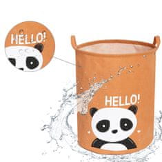 Tulimi Kôš na hračky, bavlna, Hello Panda, hnědý - 43 L