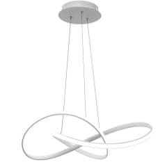 Toolight Moderné stropné svietidlo Ring LED + diaľkové ovládanie APP396-CP White