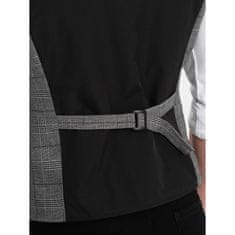 OMBRE Pánska vesta s klopami V2 OM-BLZV-0123 grafitová MDN124336 XL