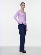 Pieces Dámske tričko PCKITTE Slim Fit 17101437 Pastel Lavender (Veľkosť L)