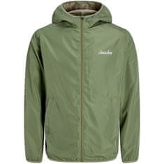 Jack&Jones Pánska bunda JJOLIVER 12249371 Oil Green (Veľkosť L)