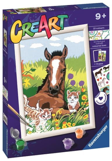 Ravensburger CreArt Kôň a mačiatka