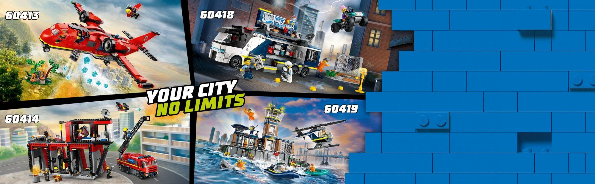 LEGO City 60414 Hasičská stanica s hasičským vozidlom