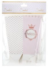 Santex Krabice na popcorn Princess 8ks 6x8x17cm