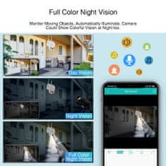 Smart Plus VigilantGuard Pro: Vysoko výkonná bezpečnostná kamera s denným a nočným videním 30-50M, detekciou pohybu, obojsmerným zvukom a pokročilými funkciami