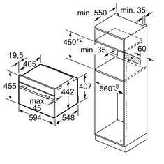 Bosch vstavaná rúra CSG7364B1