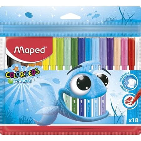 Maped MAPED fixky Color´Peps Ocean 18 farieb