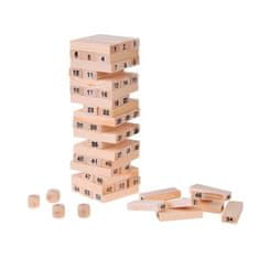 JOKOMISIADA Hra Veža Jenga drevená, 19 cm